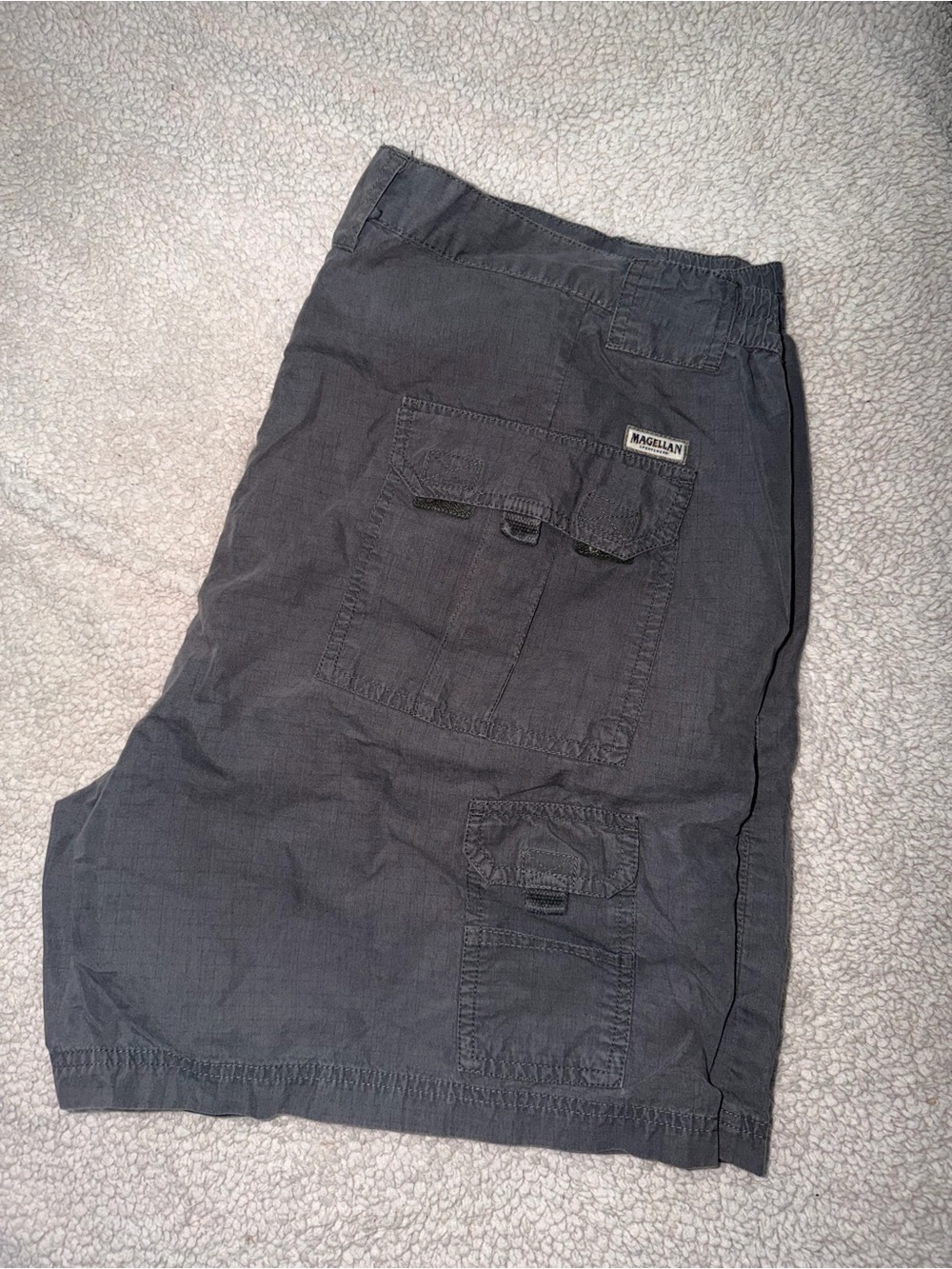 Magellan Outdoors Men's Charcoal Cargo Shorts